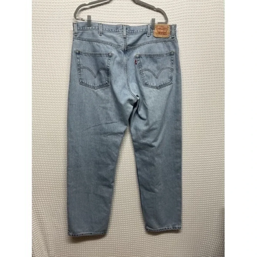 Levi's 505 Regular Fit‎ Blue Light Wash Mid Rise Denim Jeans Men 40x30 India